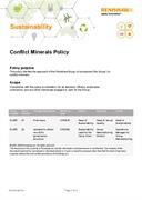 Conflict Minerals Policy